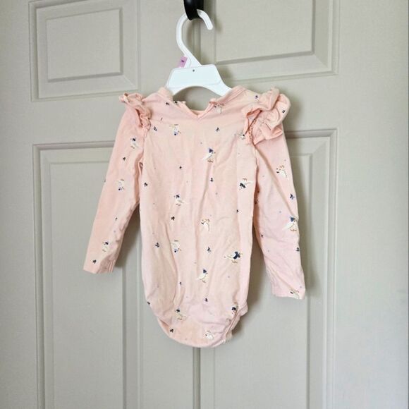 3/$15 Rise Little Earthling Long Sleeve Onesie 12-18m - Picture 4 of 4